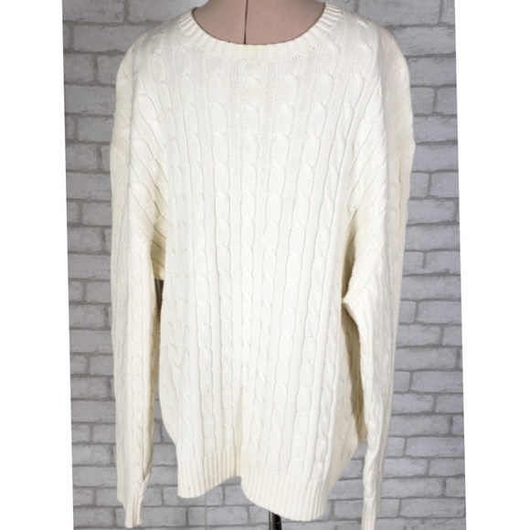 Daniel Cremieux Sweaters - Daniel Cremieux Cream Cable Knit Sweater Lg Daniel Cremieux Sweaters - Daniel Cremieux Cream Cable Knit Sweater Lg